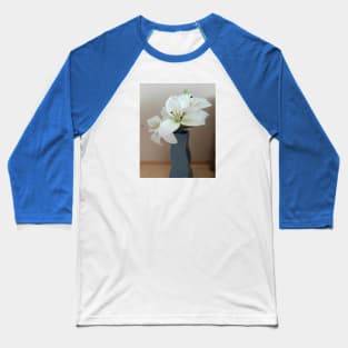 A white lily Baseball T-Shirt